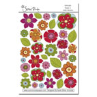 SRP Flowers Colour Rubons  (sold in 3's)